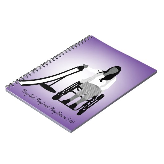 Boccia Girl mit Ramp Notebook Notizblock (Linke Seite)