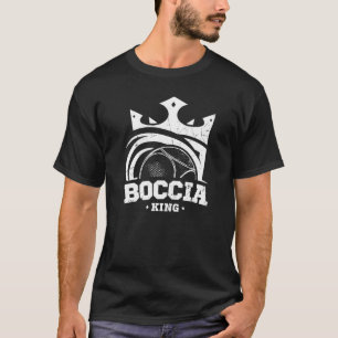 Boccia King Bekleidung mit Boccia Balls und Crown T-Shirt