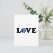 Boccia Petanque Liebe Postkarte (Stehend Vorderseite)