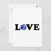 Boccia Petanque Liebe Postkarte (Vorne/Hinten)