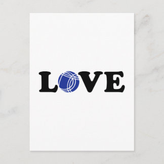 Boccia Petanque Liebe Postkarte