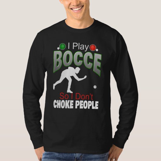 Boccie Ball King or Queen Adult Lawn Bowling Games T-Shirt (Vorderseite)