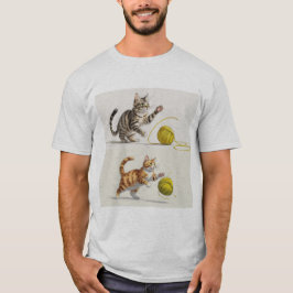 Bocetos de Gatos Jugando - Arte y Dibujo T-Shirt