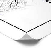 Bochum Deutschland City Map Travel Simple Minimal Poster (Ecke)