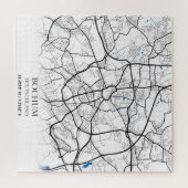 Bochum Deutschland City Map Travel Simple Minimal Puzzle (Horizontal)