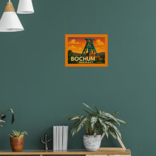 Bochum Deutschland Stadt Kunst Poster