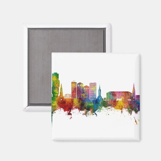 Bochum Germany Skyline Magnet (Vorderseite/Rückseite)