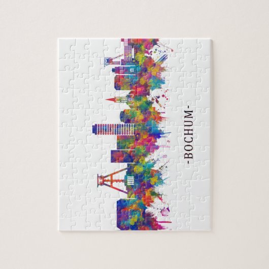 Bochum Germany Skyline Puzzle (Vertikal)