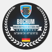 Bochum Runder Aufkleber (Vorderseite)