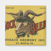 Bock Beer Label Magnet (Vorne)