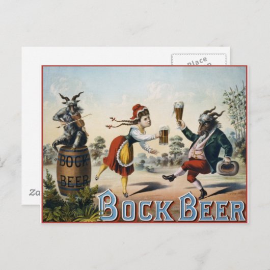 Bock Beer Postkarte (Vorne/Hinten)