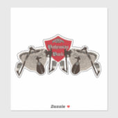 Bock bohemian - Bagpipe aus Tschechien Aufkleber (Blatt)