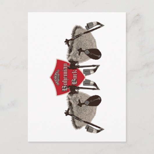 Bock bohemian - Bagpipe aus Tschechien Postkarte (Vorderseite)