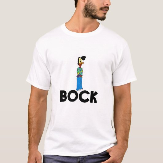 Bock-Huhn-schlichtes T-Shirt (Vorderseite)