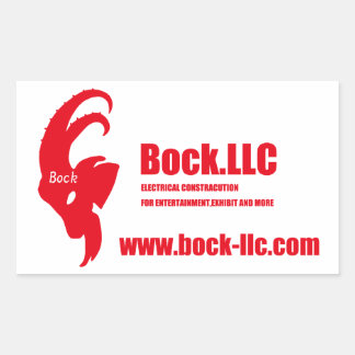 Bock.LLC オリジナルステッカー Rechteckiger Aufkleber