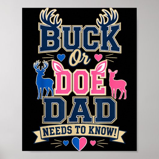 Bock oder Hirsch-Daddy muss wissen Geschlecht Enth Poster (Vorne)