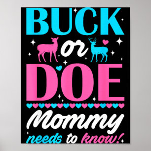 Bock oder Hirsch-Mama muss wissen Hüter des Geschl Poster