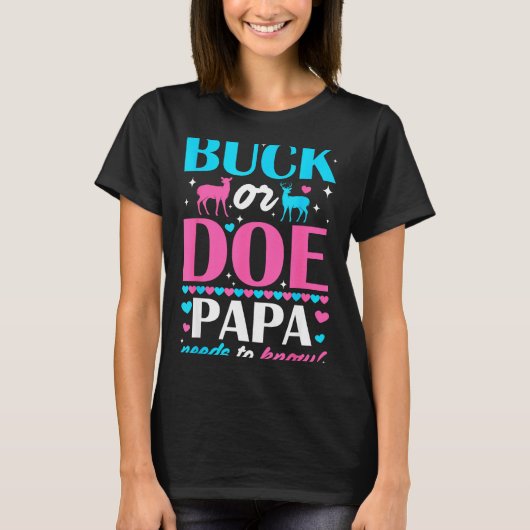 Bock oder Hirsch Papa muss wissen Hüter des Geschl T-Shirt (Vorderseite)