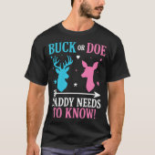 Bock oder Ricke? Daddy muss es wissen T-Shirt (Vorderseite)