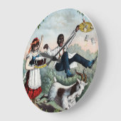 Bock, stock beer advertising poster, 1889 große wanduhr (Winkel)