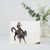 Bockender Bronco Postkarte (Stehend Vorderseite)