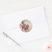 Bockender Bronco Runder Aufkleber (Umschlag)