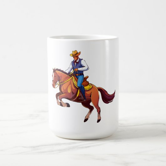 Bockendes Pferd mit dem Mann Kaffeetasse (Mittel)
