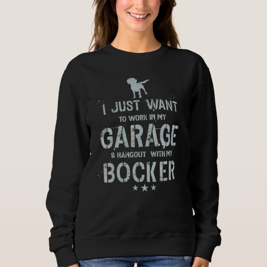 Bocker Dad Garage Männer hängen Sweatshirt (Vorderseite)