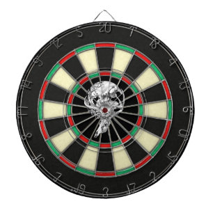 Bockhirsch-Bogenjäger Geweihe Schädel Sport Dartscheibe