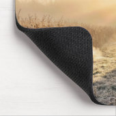 Bockhirsch mit grünem Landwirtschafstraktor Mousepad (Ecke)