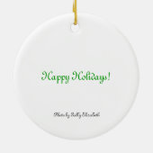 Bockig die Katzenverzierung Keramikornament (Hinten)