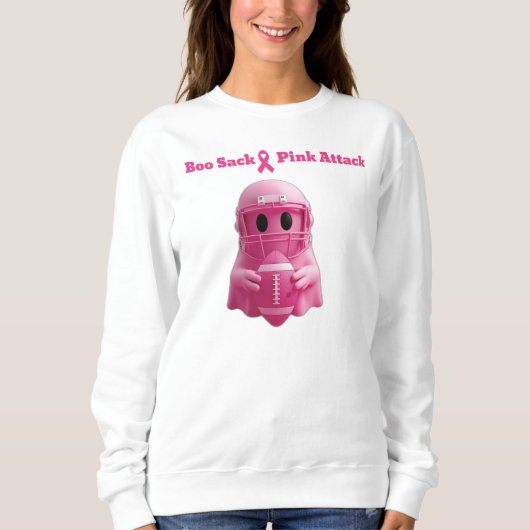 Bocksack Rosa Angriff Brustkrebs Bewusstsein Sweatshirt (Vorderseite)