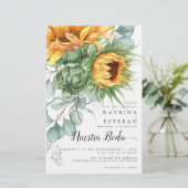 Boda de girasoles de otoño económica pero hermosa (Stehend Vorderseite)