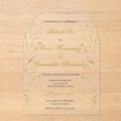 Boda de oro editierbar acryleinladungen (Vorderseite)