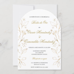Boda de oro editierbar einladung