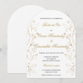 Boda de oro editierbar einladung (Vorne/Hinten)