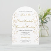Boda de oro editierbar einladung (Stehend Vorderseite)