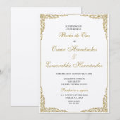 Boda de oro elegante einladung (Vorne/Hinten)