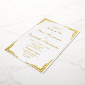 Boda de oro elegante folieneinladung (Gedreht)