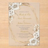 Boda de oro wedding acrylic invitation acryleinladungen (Vorderseite)