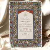 Boda islámico verde sabio otomano turco einladung