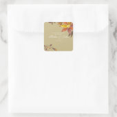 Boda Otoñal Quadratischer Aufkleber (Tasche)