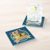 Bodacious Ball dog Beer Label Untersetzer (Schrägansicht)