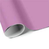 Bodacious Lilac Dusty Pink Trendy Solid Color Geschenkpapier (Rolleneckpunkt)