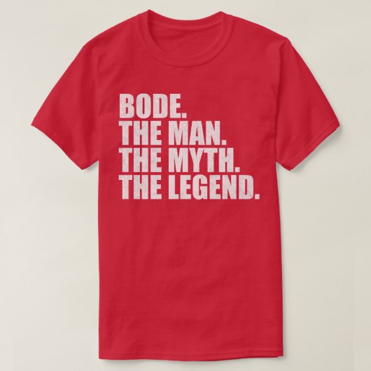 Bode Name Vorname T-Shirt (Design vorne)