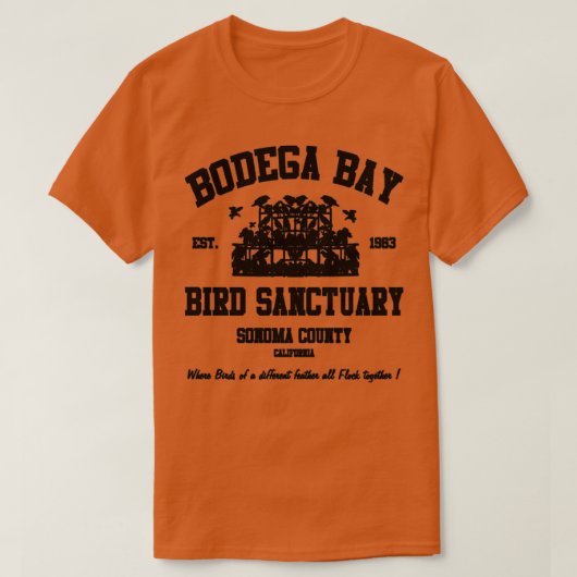BODEGA BAY BIRD SANCTUARY T-Shirt (Design vorne)