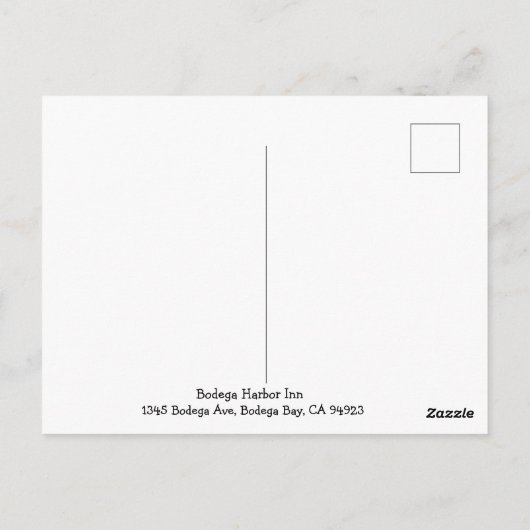 Bodega Bay  Bodega Harbor Inn Postcard Postkarte (Rückseite)