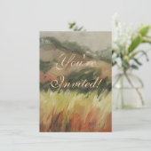 Bodega Bay California Berglandschaft Einladung (Stehend Vorderseite)