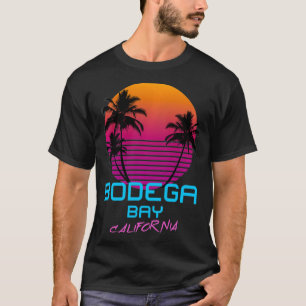 Bodega Bay California Retro 80er T-Shirt