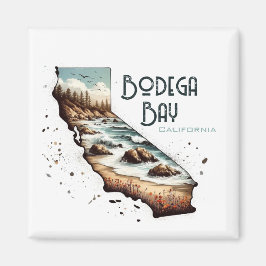 Bodega Bay California Souvenir-Geschenk Magnet